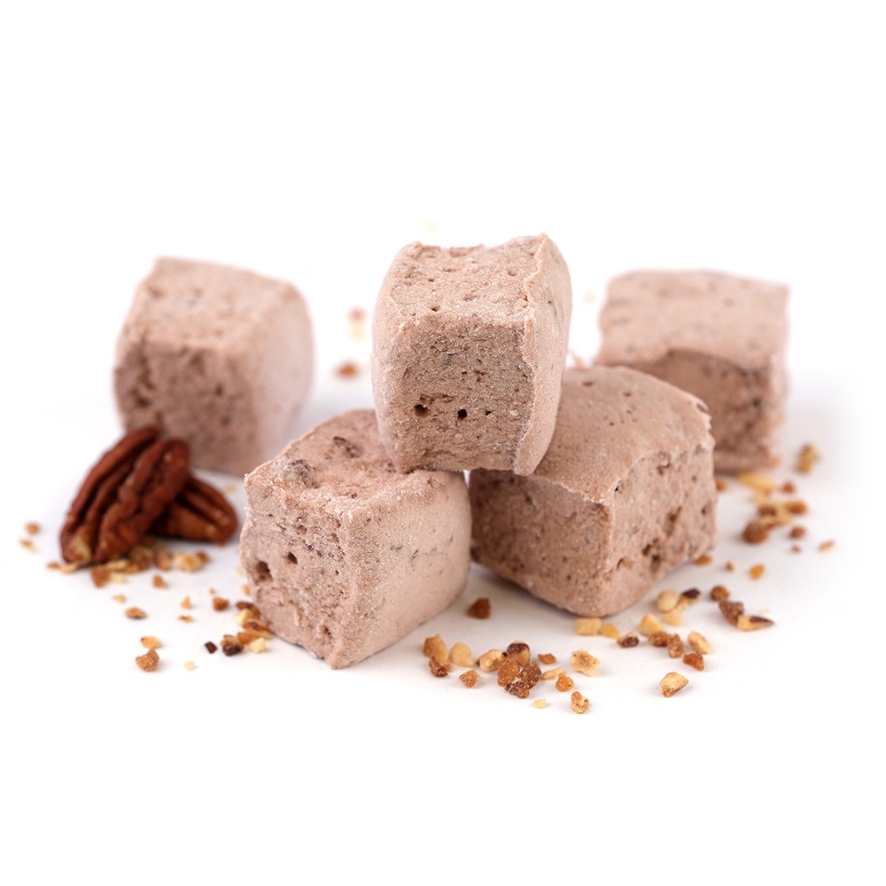 Guimauve Chocolat à la nougatine (amandes et noisettes caramélisées)