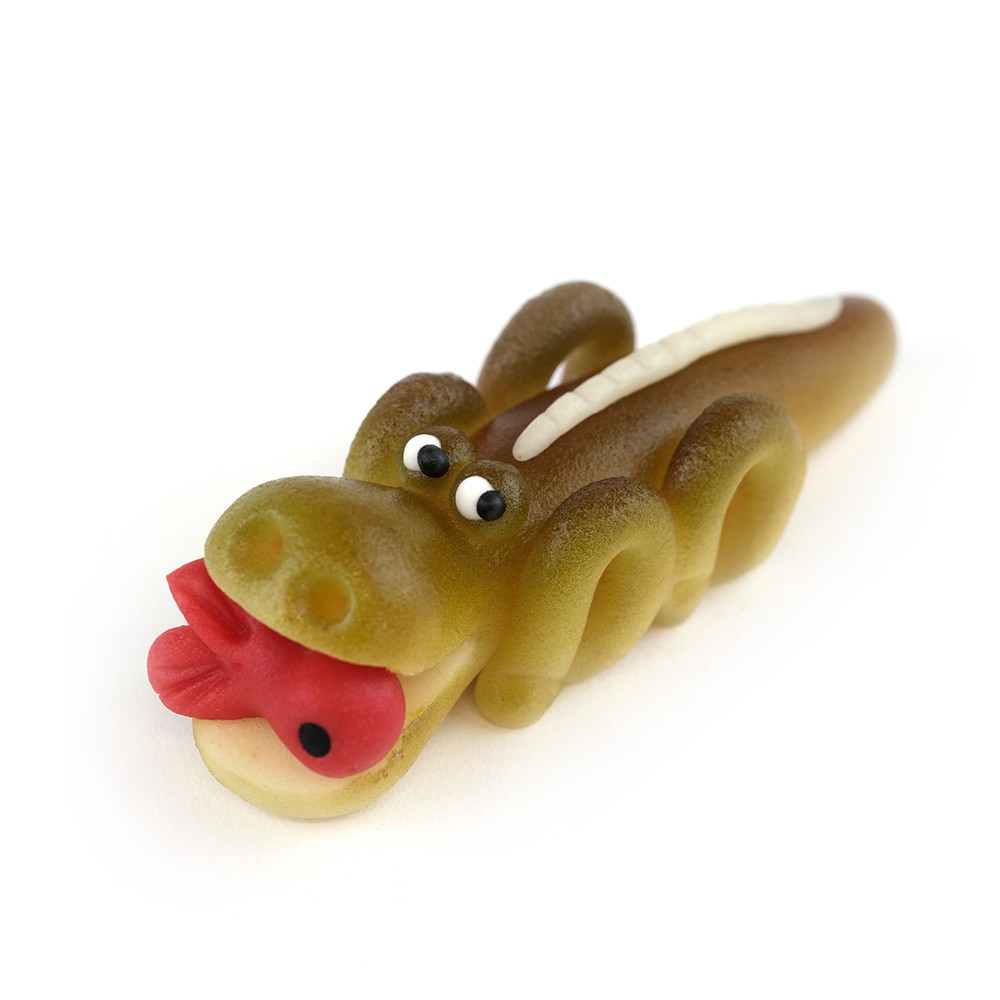 gentil crocodile en pâte d'amande  - Maison Jeanblanc