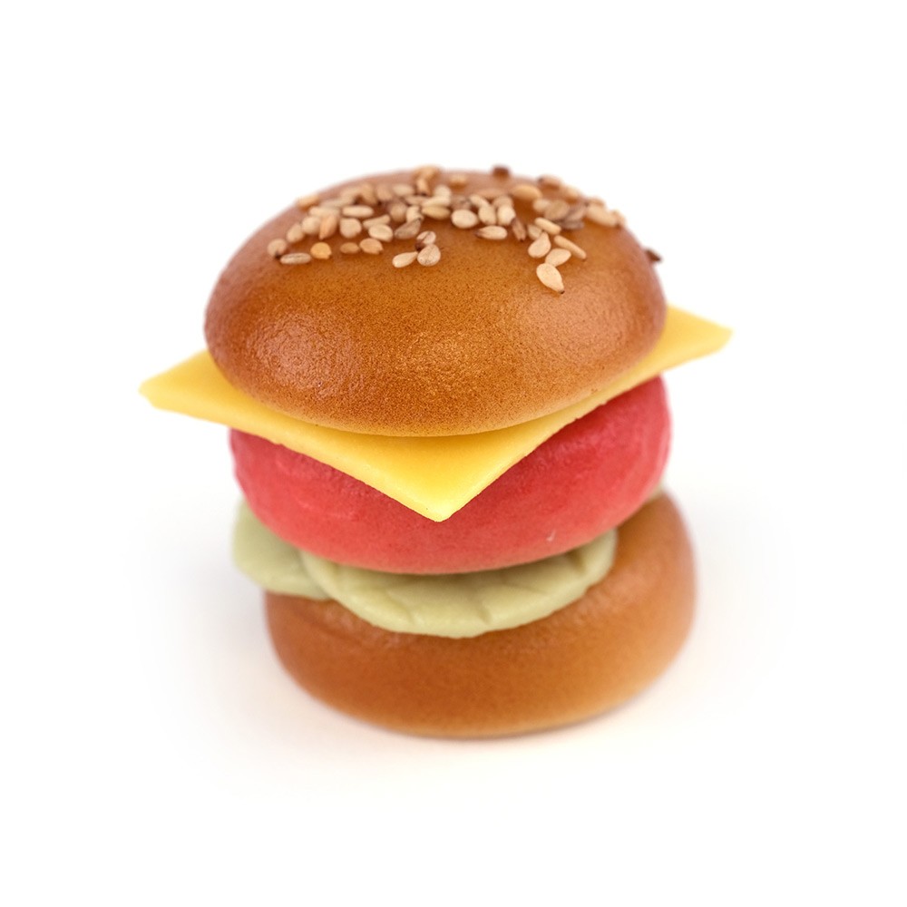Trompe-l'œil hamburger sucré Maison Jeanblanc