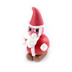 Petit père noël en pâtes d'amande maison Jeanblanc