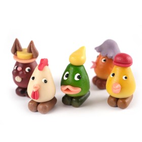 Figurines de pâque en pâte d'amande - maison Jeanblanc