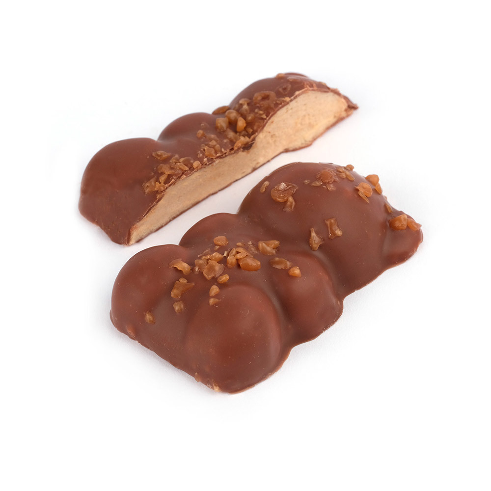 Ourson en guimauve au caramel beurre salé et enrobage au chocolat au lait