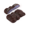 Oursons en guimauve à la violette enrobés de chocolat noir