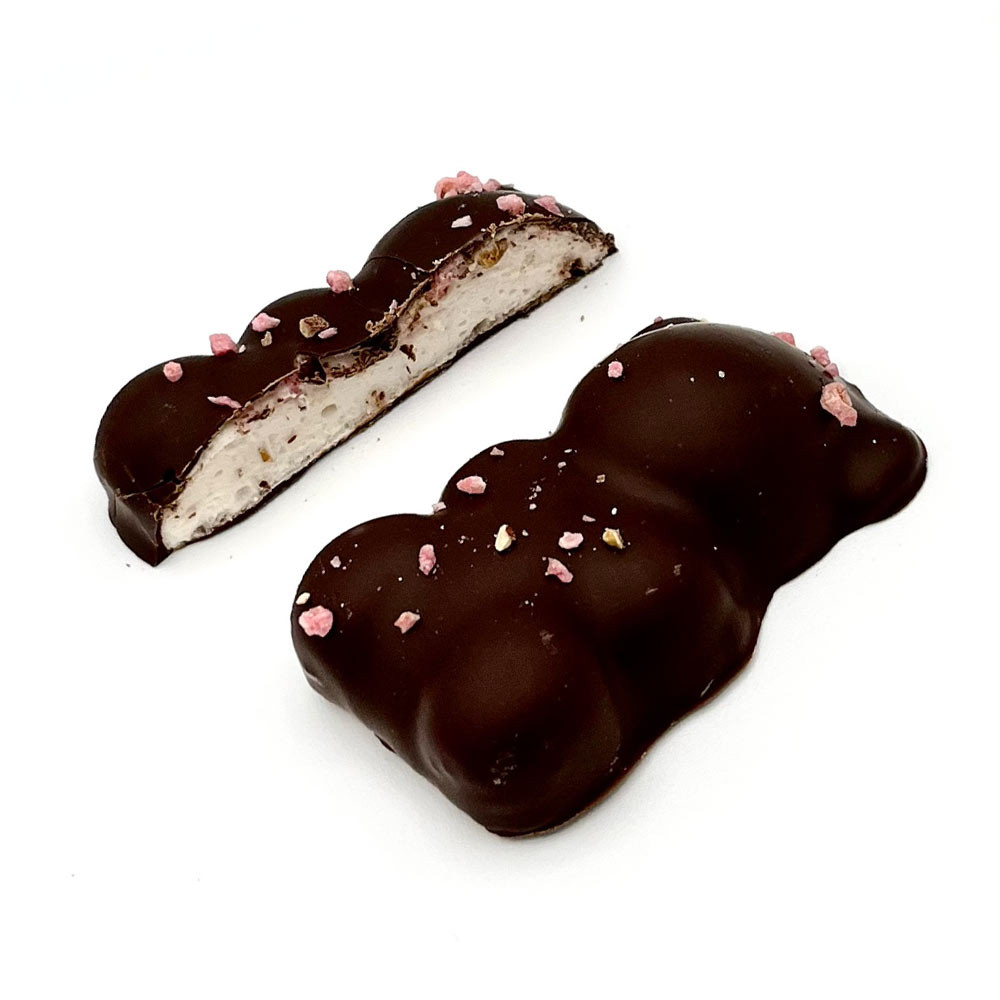 Ourson guimauve pralines roses