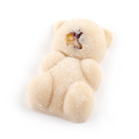 Oursons guimauve à enrober, praliné avec inclusion d'une noisette entière